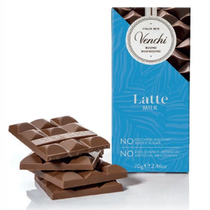 Venchi - Melkchocolade reep, zonder toegevoegde suiker