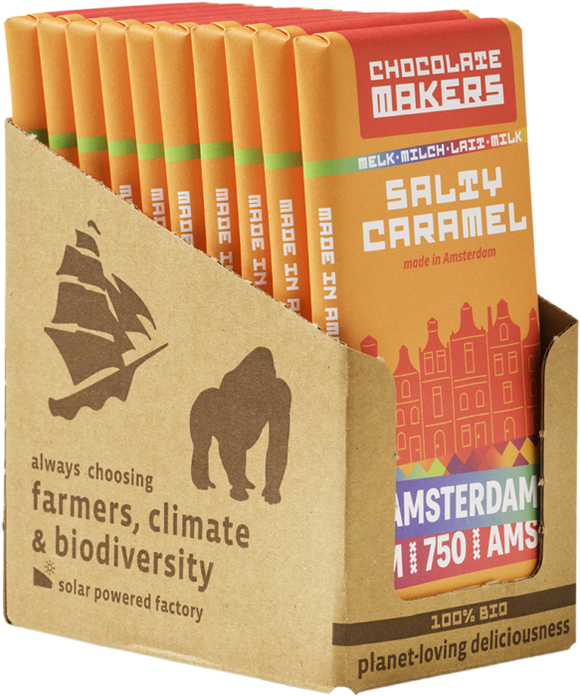 Chocolate Makers AMSTERDAM 750 – Bio Salty Caramel Melk
