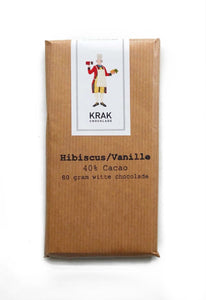 Krak Chocolade - 40% Hibiscus/Vanilla