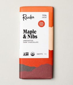 Raaka - Maple & Nibs 75%