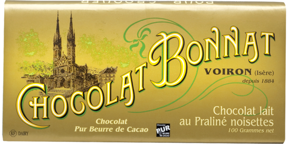 Bonnat - Lait au Praliné noisettes 55%